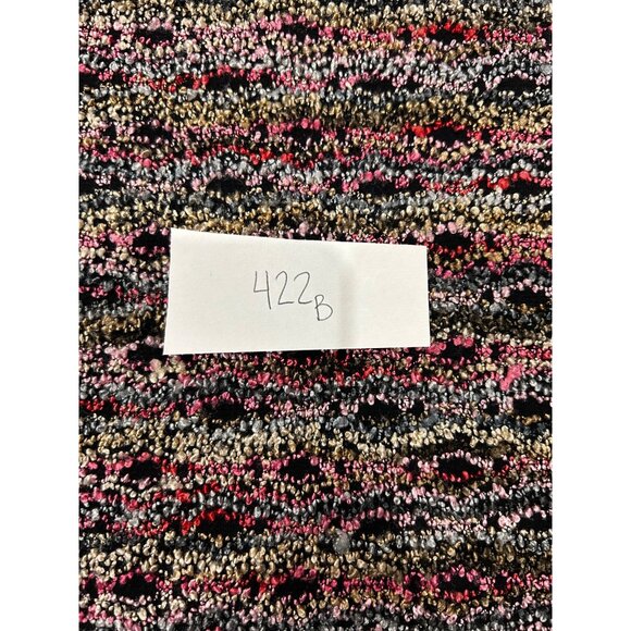 Dressbarn Multicolor Red Black Gray Tweed Sleeveless Top - Picture 6 of 7